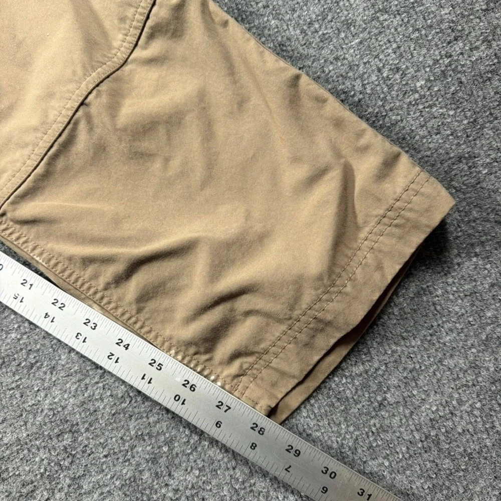 Duluth Trading Co Cargo Pants Mens 33 x 30 Tan Fire Hose Nylon Hiking 59311